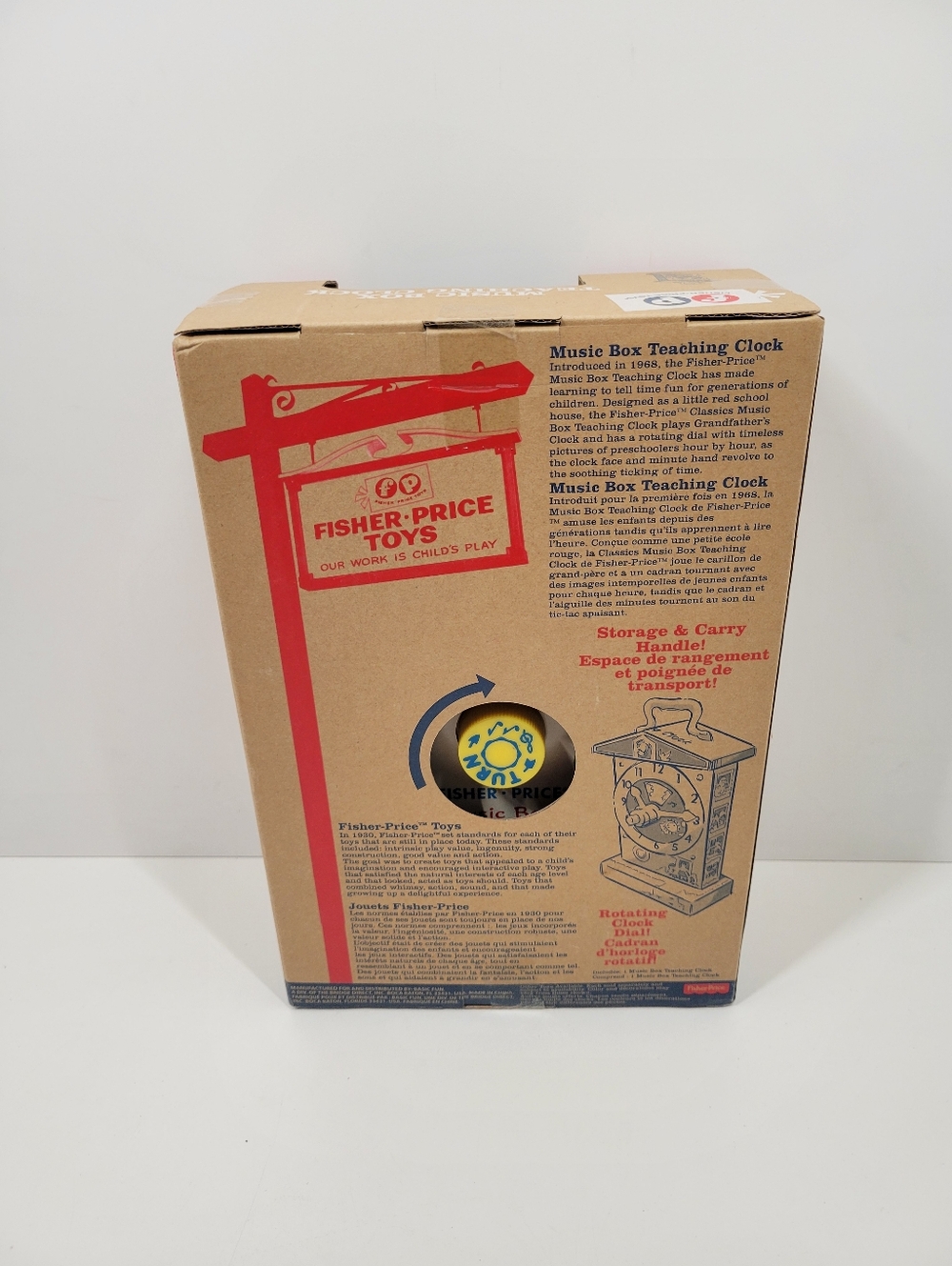 Fisher Price Classic Toys Music Box Teaching Clock 2009 New In Box - Picture 2 of 3